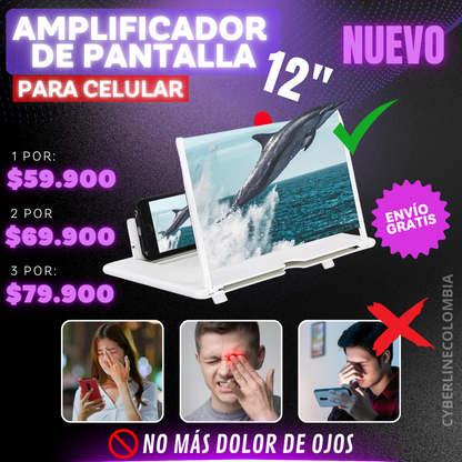 AMPLIFICADOR DE PANTALLA PARA CELULAR 12”