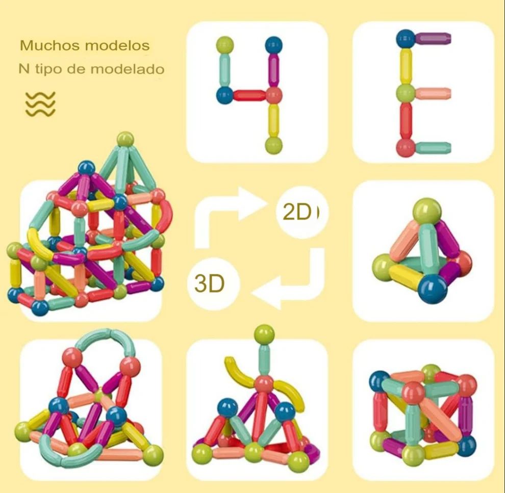 SET MAGNÉTICO DE CONSTRUCCIÓN 3D